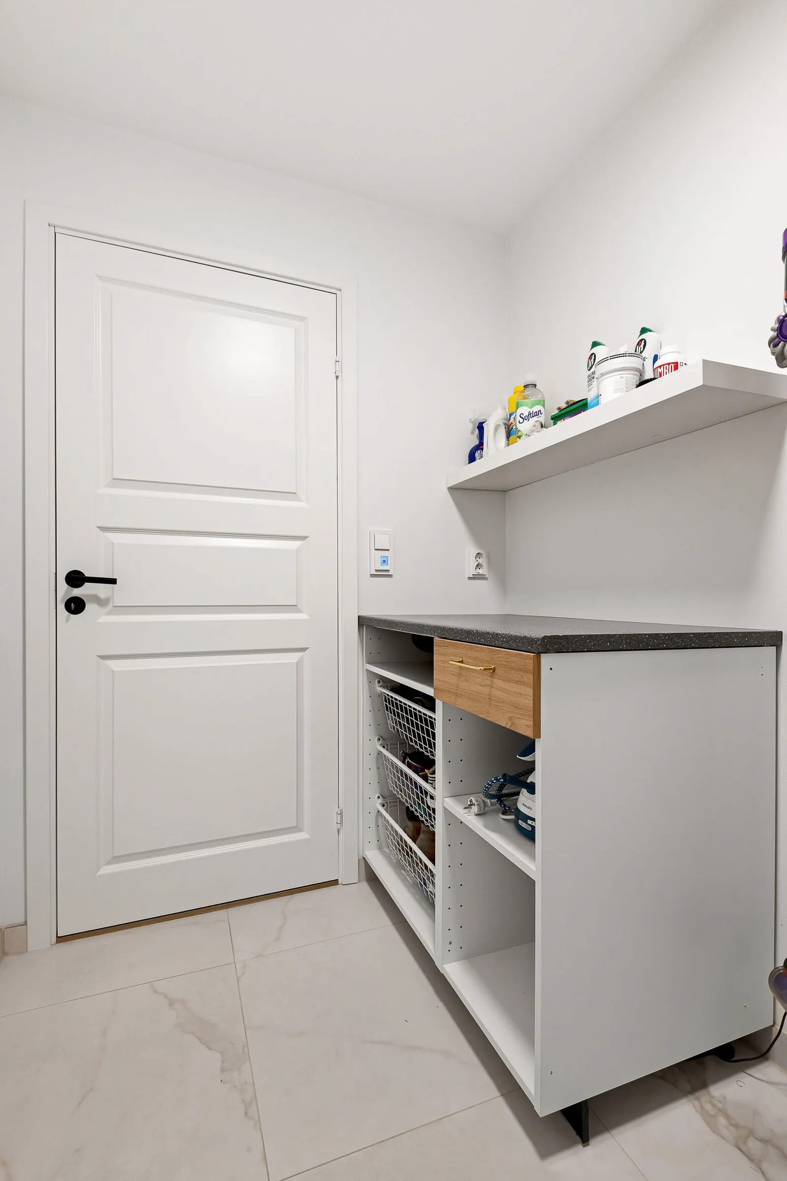 Custom mudroom storage cabinet by IonBuilds